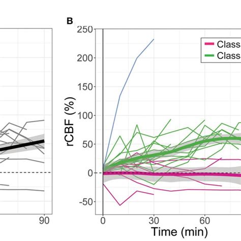 FIGURE E Relative Changes In Cerebral Blood Flow RCBF As A Function