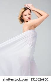 Tender Naked Woman Posing Elegant White Stock Photo 1318826960 Shutterstock