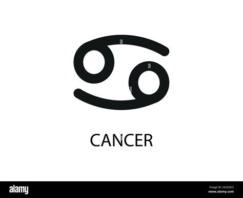 Cancer Symbol Of The Horoscope Zodiac Sign Vector Illustration Of