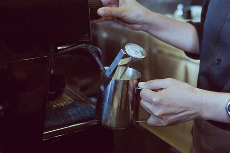 Vintage photo of barista is making coffee in coffee shop 10247401 Stock ...