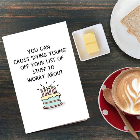 Funny Getting Older Birthday Card For Men Women Humorous Happy