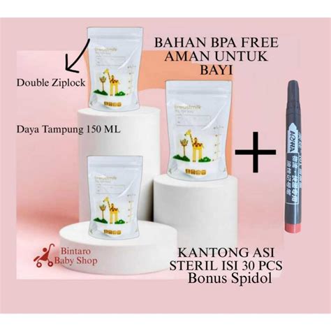 Jual KANTONG ASI 150 Ml ISI 30 Pcs BREAST MILK STRORAGE BAG Shopee