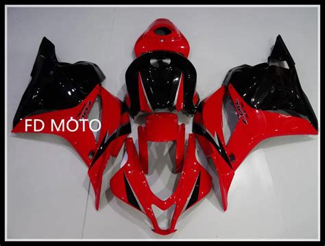 Motorcycle Black Red Injection Abs Plastics Fairing Kits For Honda