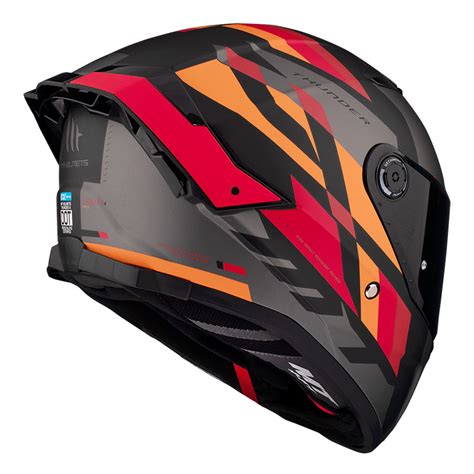 Mt Helmets Thunder 4 Sv Ergo B15 Helmet Matt Red MT-13088741153 Full ...