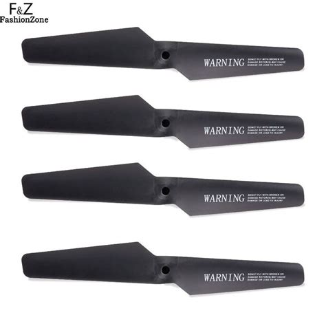 4pcs Propeller Spare Part ᗛ Main Blades For Syma X5c X5sc X5sw Quadcopter Drone Part Black 0