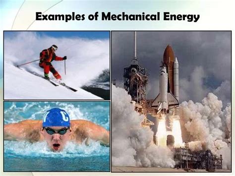 mechanical energy examples pictures