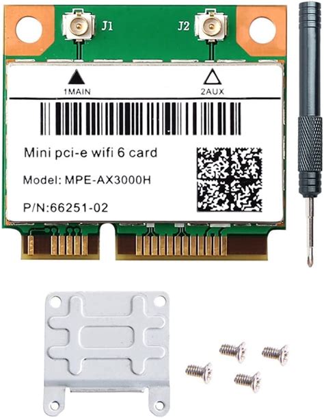 Amazon MPE AX3000H デュアルバンド WiFi 6カード 802 11ax ワイヤレス ハーフミニ PCI E WiFi