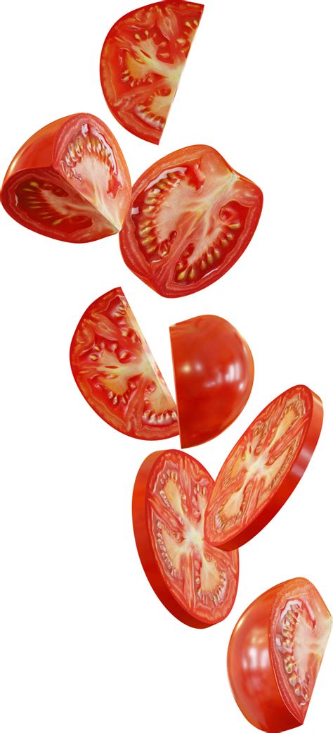 Falling Red Tomato 46543661 Png