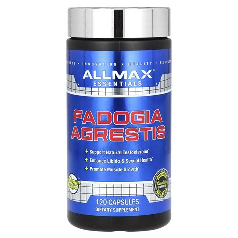 ALLMAX, Essentials, Fadogia Agrestis , 120 Capsules