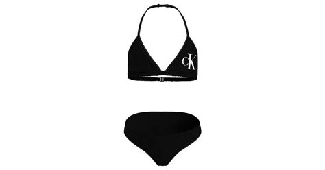 Calvin Klein Triangel Bikini TRIANGLE BIKINI SET Mit Calvin Klein Logoprint
