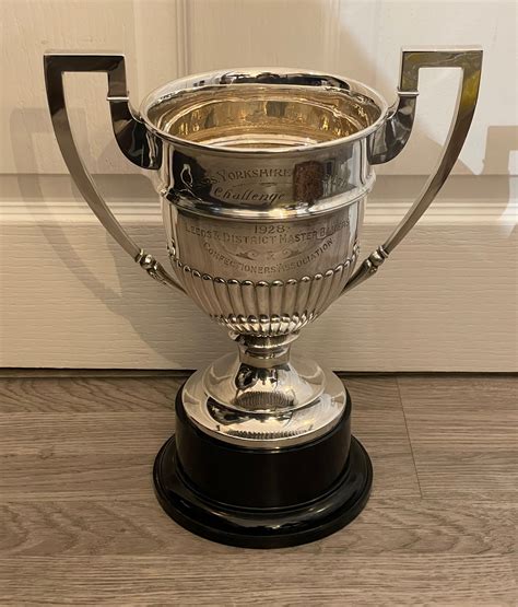Large George V Solid Silver Trophy Cup With Original Case