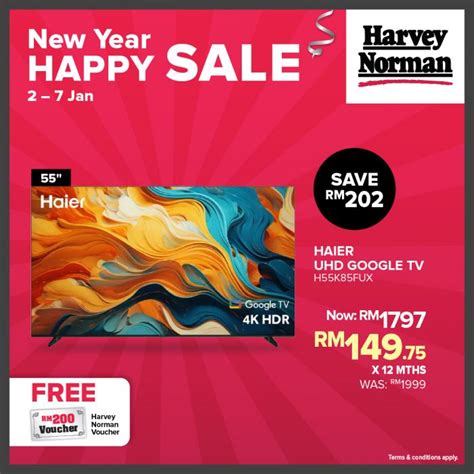 harvey norman  year happy sale       january