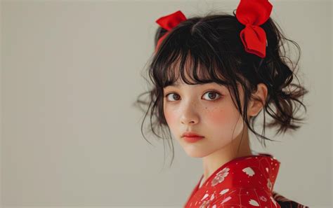 Premium Photo Portrait Of A Young Woman With A Thoughtful Expression
