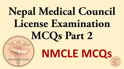 Nepal Medical Council License Examination Mcqs Nmcle Mcqs Part 2 Youtube