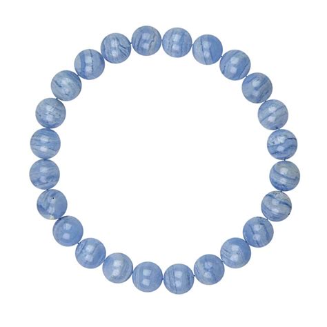 Armband Blauer Chalcedon 8 Mm Kugeln Hexerey HH