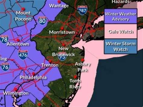 Winter Weather Advisory Issued In 6 NJ Counties Ahead Of Storm | Across ...