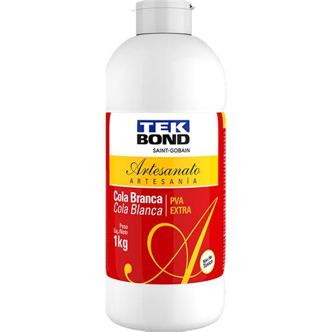 Cola Branca Para Artesanato - Cola Para Artesanato Pva Extra Tekbond 1kg Branca - Hayamax