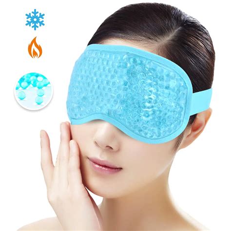 Hot Selling Innovative Reusable Gel Beads Eye Mask Provides Both Ice Or Heat Pain Relief And