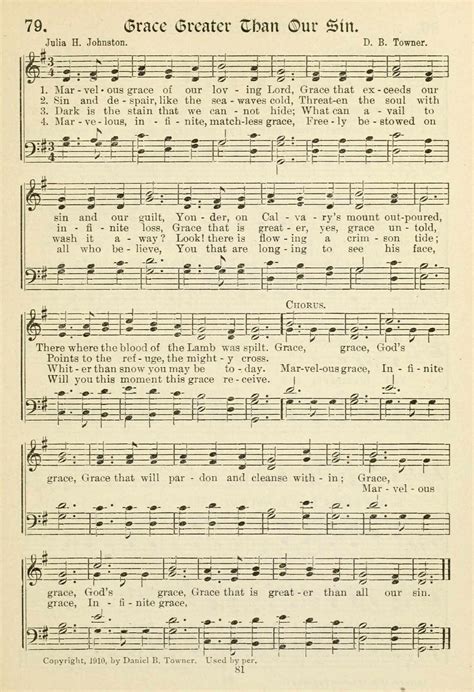 Grace Greater Than Our Sin — Hymnology Archive