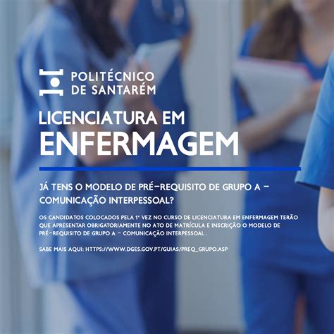 Licenciatura Em Enfermagem Na Escola Superior De Sa De Do Polit Cnico