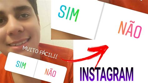 INSTAGRAM COMO COLOCAR ENQUETE OBS SIM NÃO NO STATUS DO INTAGRAM