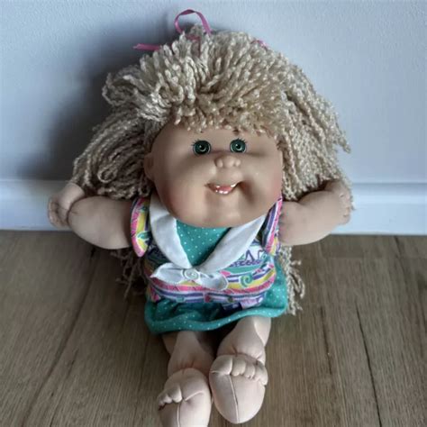 VINTAGE CABBAGE PATCH Doll HTF Light Blonde St Edition Xavier Teethy Rare