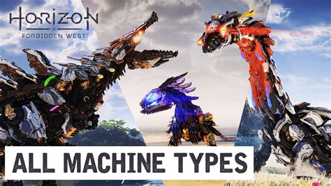 All Machine Types In Horizon Forbidden West Guide YouTube