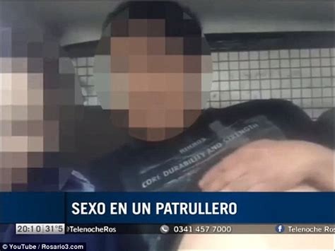 Argentinian Police Officers Filmed Having Sex In Their Car Daily Mail Online