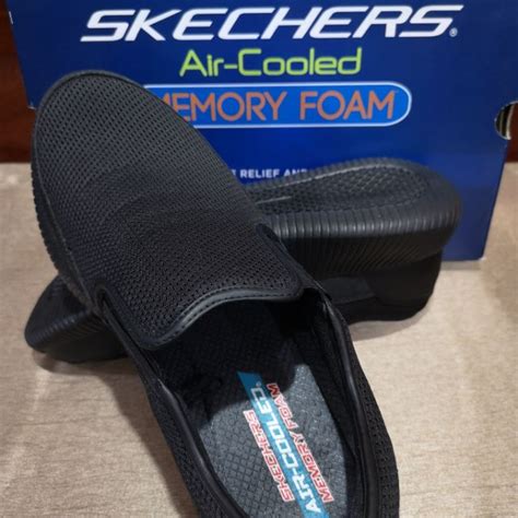 Skechers Air Cooled Memory Foam สีดำ จากอเมริกา ของแท้ ของใหม่ ส่งฟรี Shopee Thailand