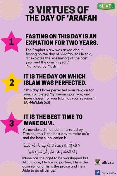 The Best Day Arafah Arafah Islamic Teachings Arafat Day