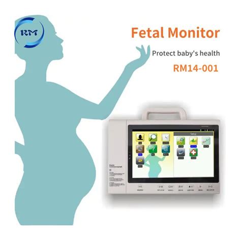 Baby Heartbeat Medical Ultrasonic Portable Ctg Machine Fetal Monitor