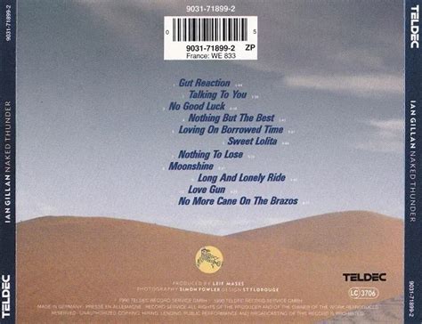 Classic Rock Covers Database Ian Gillan Naked Thunder