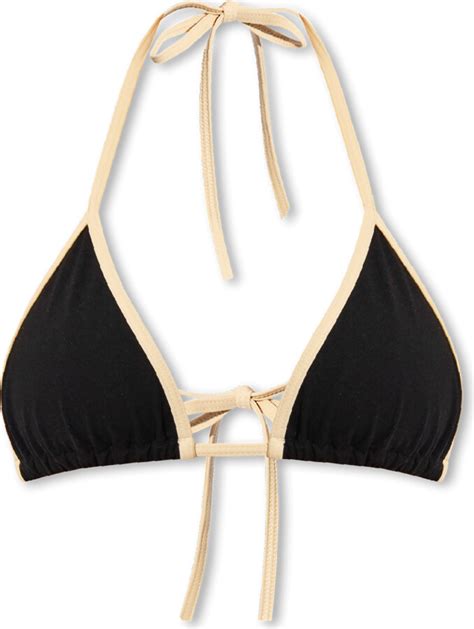 Totême Bikini Bra Black ShopStyle Two Piece Swimsuits