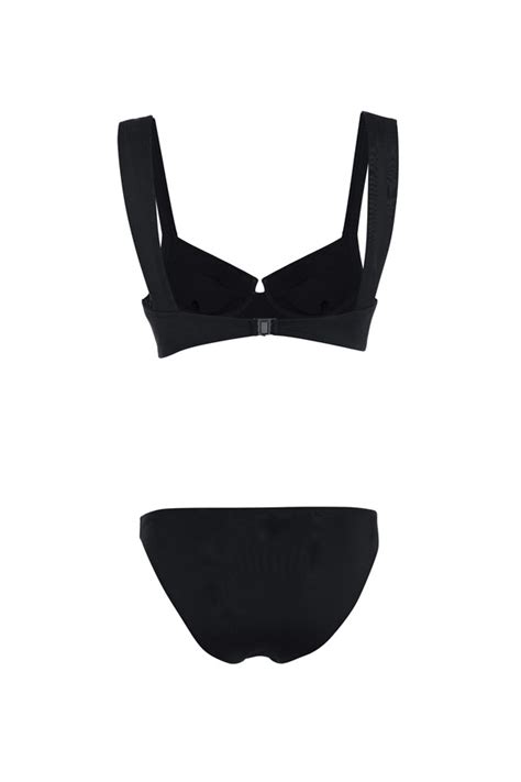 Siyah Balkonet Bikini