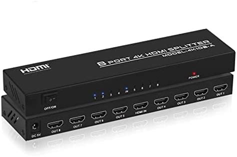 Tcnewcl K Hdmi Splitter In Out Gleichzeitig X Audio Video Hdmi