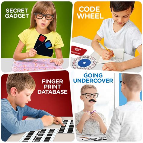 Kids Spy Kit, Explore 15 Secret Missions & Create 14 Detective Gadgets ...