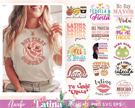 Latina Svg Png Design Bundle Chingona Svg But First Cafecito Etsy