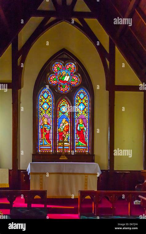 Stained Glass Windows Of St Mary S Episcopal Church In Green Cove