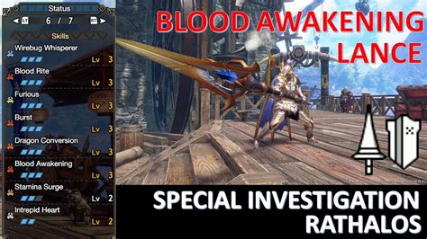 Mhr Sunbreak Special Investigation Rathalos W Blood Awakening Lance