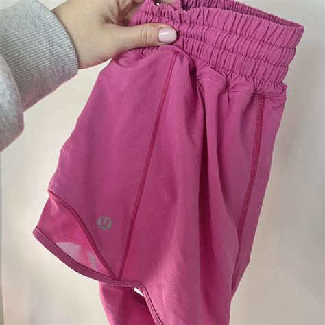 Lululemon Sonic Pink Hotty Hot Shorts 4 Depop