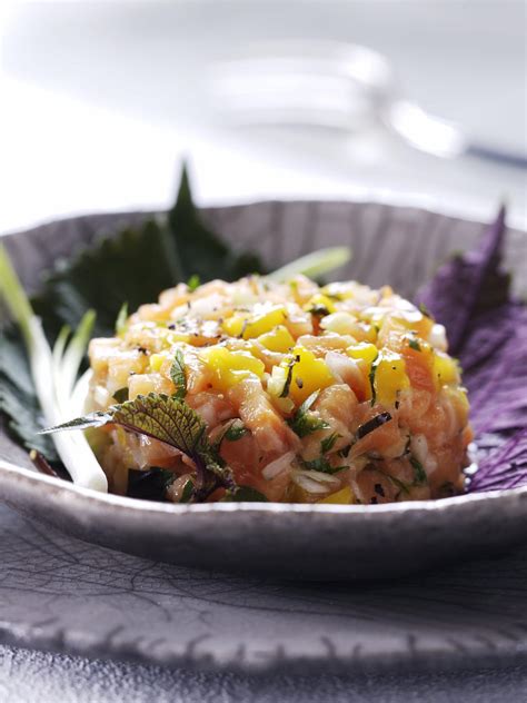 Recette Tartare De Saumon La Mangue Cuisine Madame Figaro