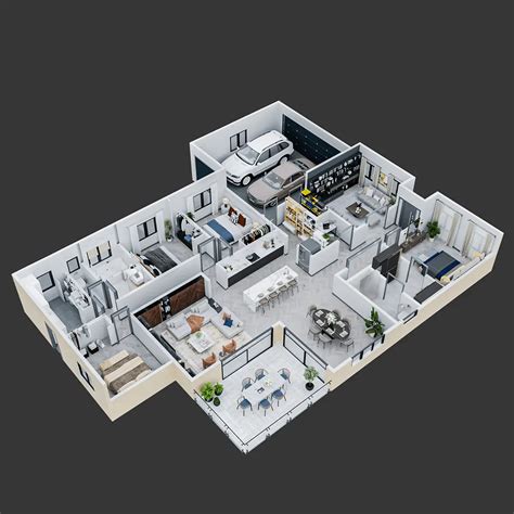 Photorealistic Floor Plan Renders