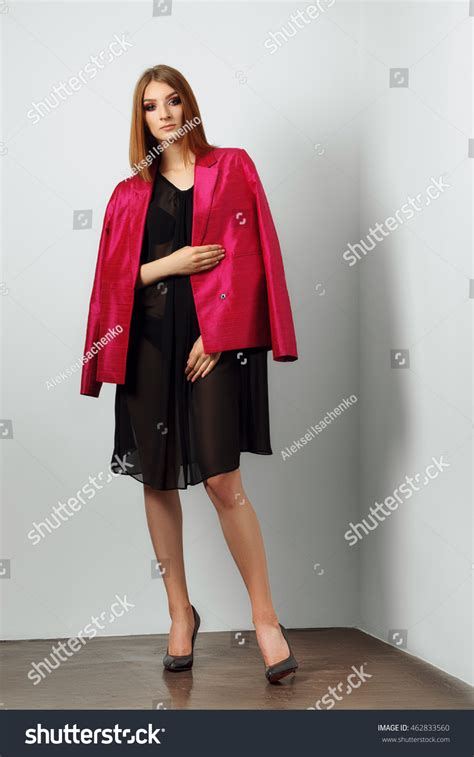 Sexy Fashion Model Black Lingerie Transparent 스톡 사진 Shutterstock