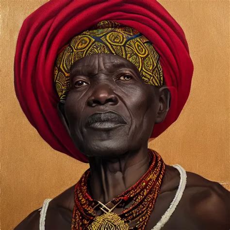 A Painting Of A Elegant Wise Elder From Kenya By Stable Diffusion