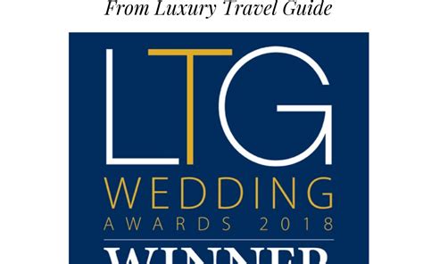 Destination Wedding Company Of The Year Gibraltarfrom Luxury Travel