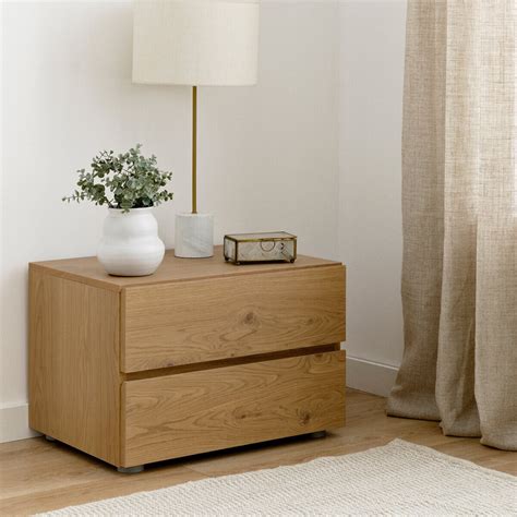 Mesa De Cabeceira Carvalho Nude Kenayhome