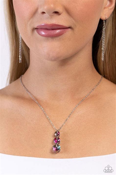 Paparazzi Ombre Obsession Green Necklace Carasshop