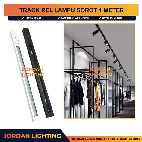 Jual Rel Lampu Sorot Led Rel Rell Track Spotlight Meter M Meter