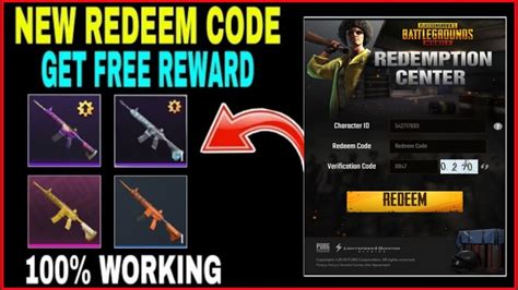 100 WORKING REDEEM CODE PUBG PUBG MOBILE NEW REDEEM CODE GET FREE