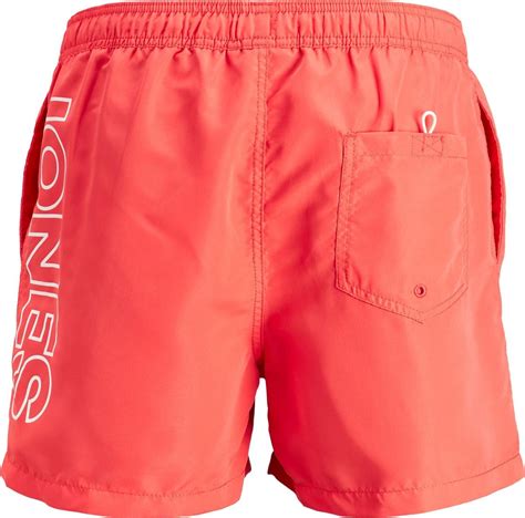 Jack Jones Cali Zwemshort Heren Zwembroek Maat Xl Mannen Rood